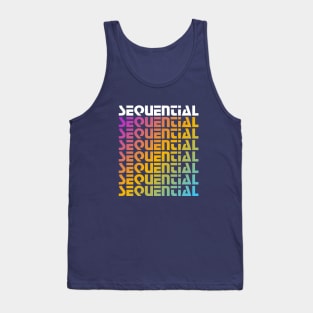 Rainbow Sequential Tank Top